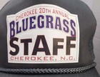 Bluegrass Staff Cherokee Nc 20th Annual Mesh Trucker Hat Braided Cord Snapback