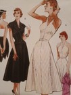 Butterick B 5214 Vintage Retro 40s Misses Sexy Halter Dress Sewing Pattern 16-24
