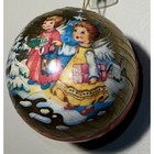 Vintage German Angel Burlap paper Mache  Christmas Candy Container Ornaments Lot