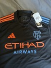 2024-25 Adidas Men   s New York City Fc Black Away Soccer Jersey Size Small