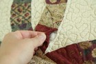 Double Wedding Ring Country Farmhouse Fabrics 81  X 85 Full Handmade Patchwork
