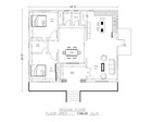Custom Cottage Modern House Plan 2 Bedroom 2 Bathroom With  Free Cad