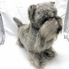 Vintage Russ Yomiko Schnauzer Plush Dog     14    Gray   White Stuffed Animal Toy
