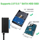 Sata To Usb Cable 3 0 To 2 5 3 5 Inch Hard Drive Adapter 12v 2a Power Black