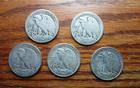  lot Of 5  Walking Liberty Half Doiiar - 90  Siver Choose How Many Lots Of 5 