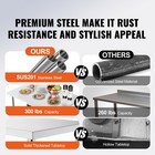 Uimoso Folding Commercial Prep Table Workstation 48 X 24 Inches