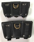 Wwi German M1909 G98 Gew98 Gew 98 Rifle Ammo Pouches-black Leather