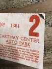 Rare 1930 Carthay Center Circle Theatre Auto Park Parking Lot Permit Pass Ticket