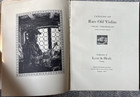 Rare Old Violins Lyon   Healy Chicago 1924