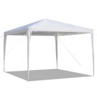 10 x10 outdoor Gazebo Canopy Wedding Party Tent No Removable Wall White