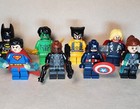 Set Of 8 Custom Marvel Avengers  Dc Justice League Minifigures W  Weapons