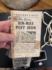 Vintage Vin-max Puff Iron Model  2 With Instructions  Tested Works