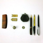 Mixed Lot Of Antique And Vintage Small Items - Keychains  Token  Coin Purse
