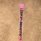 Off-white Multicolor Striped Military Webbed Belt Adjustable Pink Buckle Os