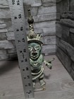 Vintage 9 5 8  African Benin Bronze Warrior Dignitary Statue Art Sculpture Decor