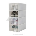 20pcs Home Stackable Clear Plastic Transparent Shoe Box Storage Organizer