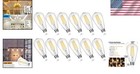 Antique Glass Led Bulbs  7w 12-pack  850lumen  Warm White For Cozy Ambiences