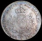 France Ecu 1745 T Louis Xv  Mint nantes Km 512 20  2468 