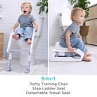 3-in-1 Potty Training Seat W  Step Stool   Detachable Ring  Zero Assembly  Non-s