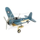 6  Yellow And Green Metal Hand Painted 1942 s F-4 Corsair Model Airplane