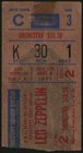 Led Zeppelin 1977 Concert Ticket Stub Nyc Madison Square Garden
