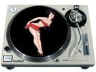 Slipmat Pad Felt 12  Turntable Lp Dj Record Player Pin Up Red Bent Over Tassles