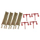 4pcs 5 16 -3 8  Chain And Binder Kit Ratchet Load Binder With 4x 20ft Chains