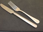 Vintage Silco Stainless Flatware U s n  Navy Mess Hall Dinner Fork   Knife