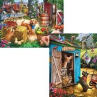 Bits And Pieces     Value Set Of Two 500 Piece Jigsaw Puzzles For Adults     Hide   