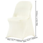 Vevor 30 50 100pcs White Stretch Folding Chair Covers For Wedding Party Dining