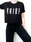 Bride Crop T-shirt  Bachelorette Gifts  Bridal Shower Shirts  Wine Shirts
