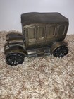 Metal Car Coin Bank Advertising First National Bank   Trust Co 1912 Vtg