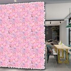 6pcs Artificial Flower Wall Panel Faux Flower Wall Wedding Party Backdrop Decor