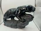 Vintage Mid Century Modern Ceramic Black Panther Figure