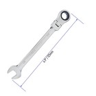 1 4 Inch Flex Head Ratcheting Combination Wrench Sae Chrome Steel Hand Tool