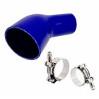 3  To 4   76 To 102mm  Id 45 Degree Silicone Id 3  To 4  -  76mm To 102mm  Blue