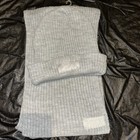 Brand New With Tags  Victoria   s Secret Pink  Gray Knit  Beanie  And Scarf Set