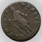 1788 Massachusetts Half Cent Colonial Copper - Scratch