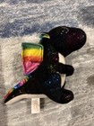 Ty Beanie Boo Baby Rainbow  Black Dragon Anora 9  Inch Nm Condition