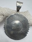 Native American Artist Rosco Scott Turquoise And 925 Sterling Silver Pendant