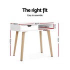 Nnedsz Office Computer Desk Study Table Storage Drawers Student Laptop White