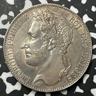 1849 Belgium 5 Francs Lot jm8092 Large Silver  High Grade  Beautiful  Km 3 2