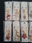 Lot 12 Crystal Rhinestone Key Chain Bag Charm Fashion Unbranded 