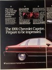1991 Chevrolet Caprice Two Page Print Ad Prepare To Be Impressed
