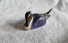 Duck Decoy Miniature Northern Pintail Hand Carved Painted Wood Unsigned 3  Inch