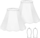 Lace White Lampshade  Bell Shade Set Of 2 For Table And Floor Lamps