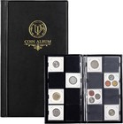 80 Pockets Collecting Album For 2x2 Inches Coin Flip - Classic Large Capacity   