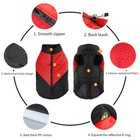 Pet Dog Vest Jacket Warm Waterproof Clothes Winter Padded Coat Small large Dogs