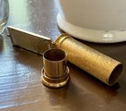 Vintage 1950s Brevete Paris France Lipstick Holder Case Mirror Sgdg Gold Tone