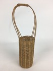 Japanese Bamboo Basket Vtg Ikebana Flower Arrangement Kado Kago B166
